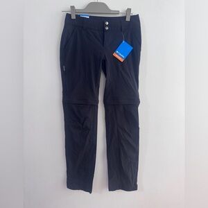 NWT Columbia Black Track Pants/Shorts, UV Protection Sz 2